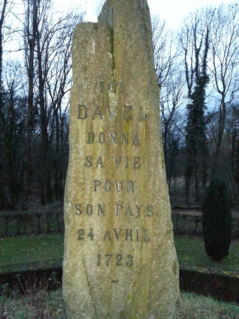 Place of execution of major Davel